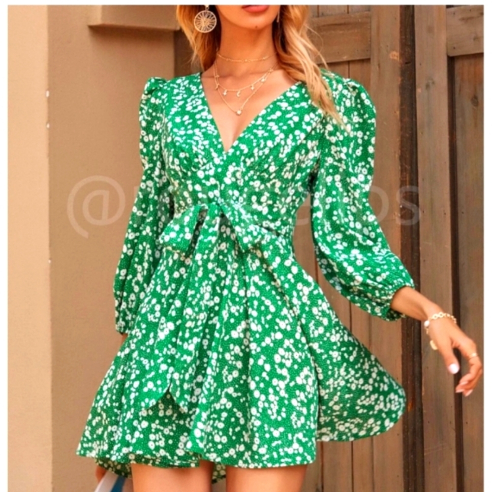 NWOT Spring 💚 Green Mini Dress